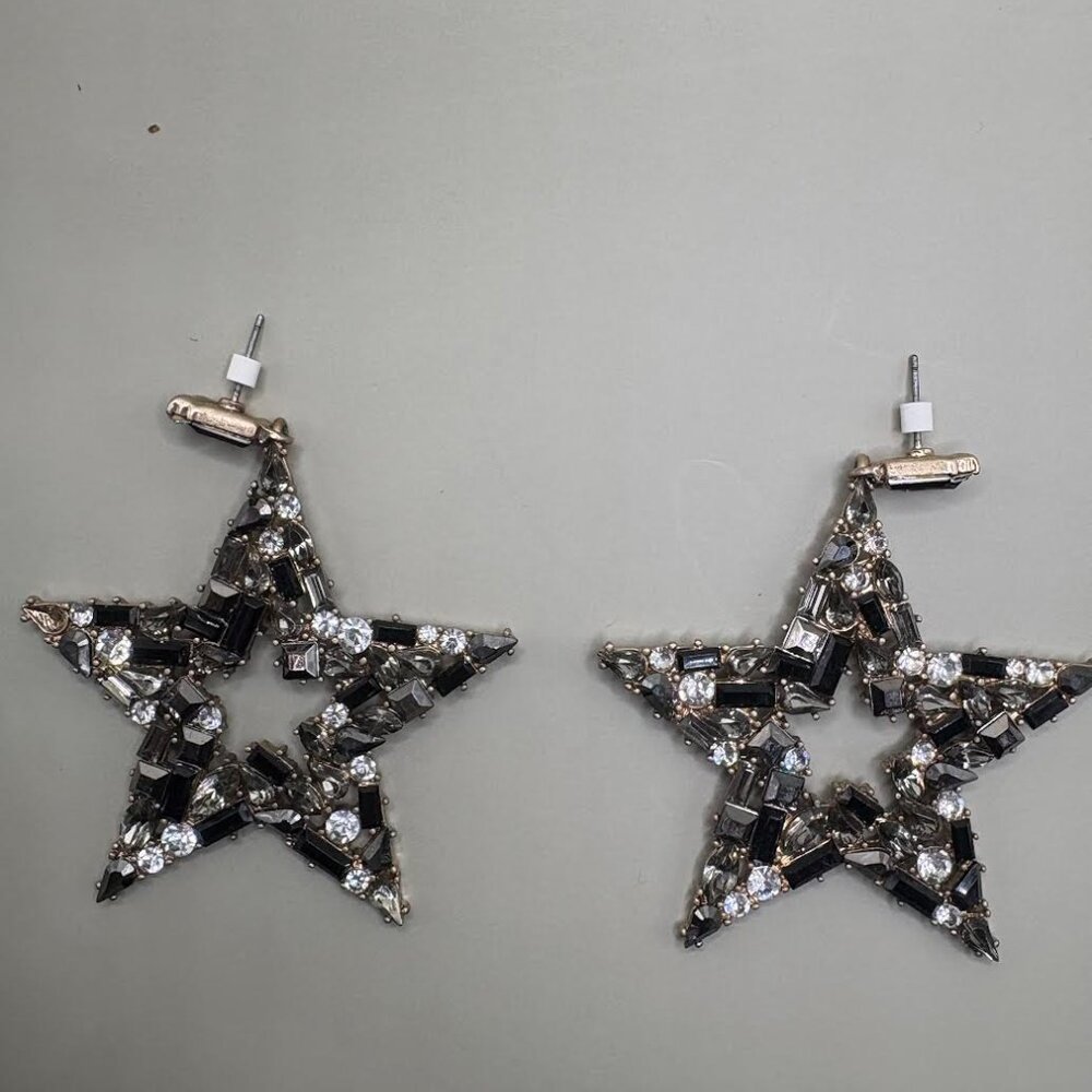 Star Shaped Crystal Earrings